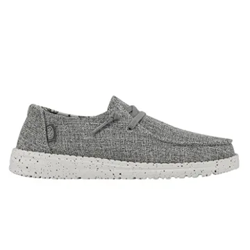 Hey Dude Wendy Blend Linen Shoes - Iron Grey Comfort