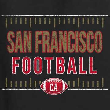 Wild Bobby San Francisco SF Hometown City Football Fan Pride Sports Unisex Crewneck Sweatshirt, Blac...