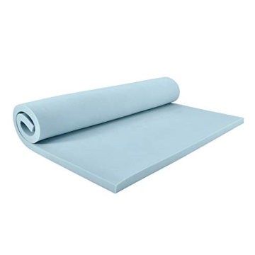Sealy TrueForm 2" Memory Foam Mattress Topper, King, Blue