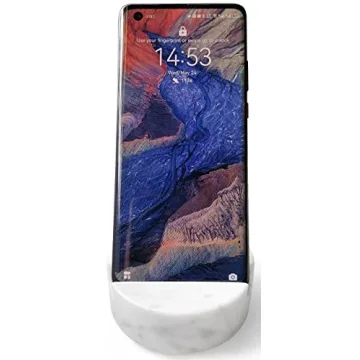 Luxurious Marble Cell Phone Stand Holder for Desk & Nightstand