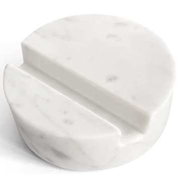 Luxurious Marble Cell Phone Stand Holder for Desk & Nightstand