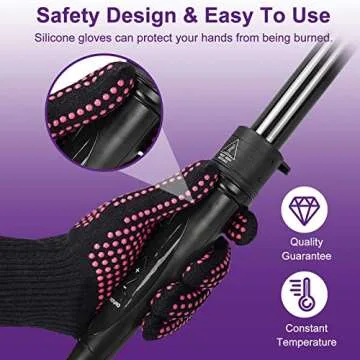 Versatile 6 in 1 Curling Wand Set for Perfect Curls