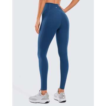 CRZ YOGA Women's Butterluxe Workout Leggings - Ultra Soft, High Rise Comfy Pants with Pockets