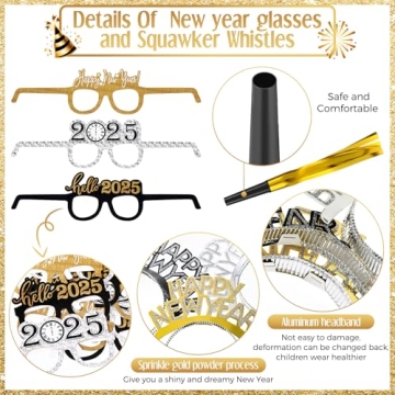 Zhanmai New Year Party Supplies - 30 Pcs for 2025 Celebrations