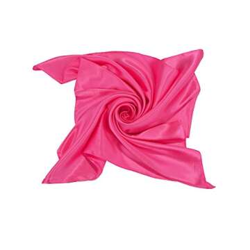 SATINIOR Chiffon Scarf Square Neck Scarf Handkerchief Retro Satin Ribbon Scarf for Women Girls