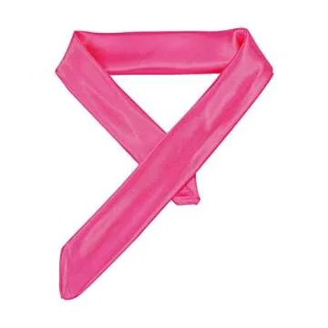 SATINIOR Chiffon Scarf Square Neck Scarf Handkerchief Retro Satin Ribbon Scarf for Women Girls