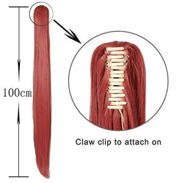 ColorGround Coral Ponytail Cosplay Wig with Bow