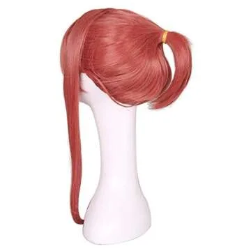 ColorGround Coral Ponytail Cosplay Wig with Bow