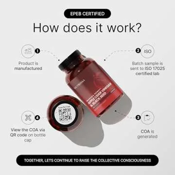 Nutriissa - Apple Cider Vinegar + Black Seed Oil + Elder Berry + Manuka Honey Gummies – Cold-Pressed Cumin Seed Nigella Sativa – EPEB Certified for Purity & Potency – 60 Orange Flavored Gummies