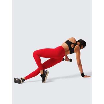 CRZ YOGA Women's Compression Leggings - High Waisted Support