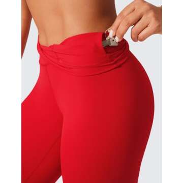 CRZ YOGA Women's Compression Leggings - High Waisted Support