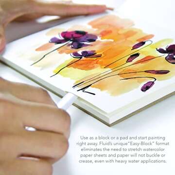 Fluid Cold Press Watercolor Block 140lb for Artists