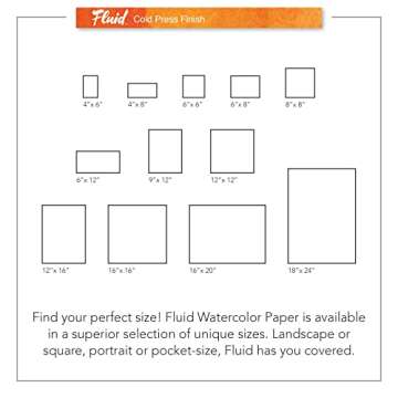 Fluid Cold Press Watercolor Block 140lb for Artists