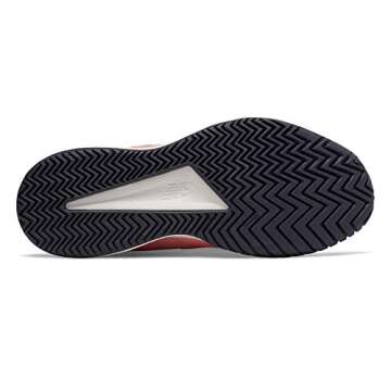 New Balance Women's 896 V2 Hard Court Tennis Shoe, White Peach/Pigment, 6.5 B US