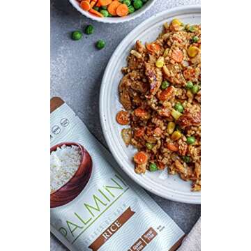 Palmini Rice | Low-Carb, Low-Calorie Hearts of Palm Rice | Keto, Gluten Free, Vegan, and Non-GMO | As seen on Shark Tank | (14 Ounces Can - Pack of 3)