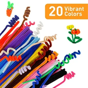 Caydo 200 PCS Thick Pipe Cleaners for Crafting and DIY