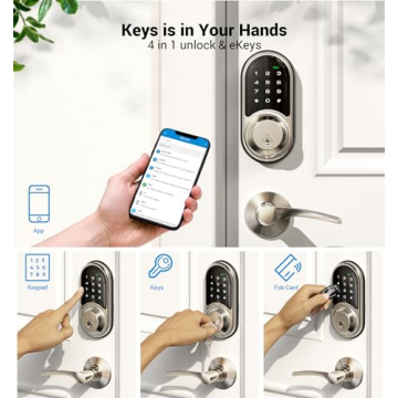 Veise Smart Lock - Keyless Entry with App Control and Auto Lock