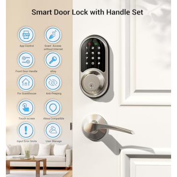Veise Smart Lock - Keyless Entry with App Control and Auto Lock
