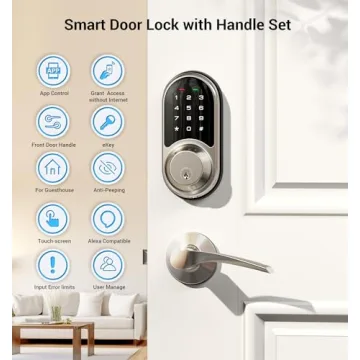 Veise Smart Lock - Keyless Entry with App Control and Auto Lock