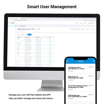 Veise Smart Lock - Keyless Entry with App Control and Auto Lock