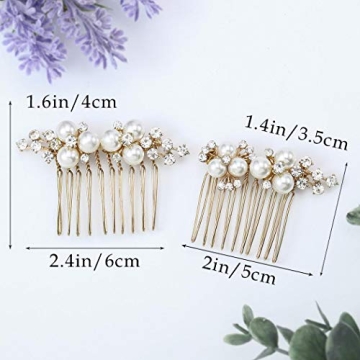 Asooll Pearl Hair Comb for Brides - Elegant Accessory