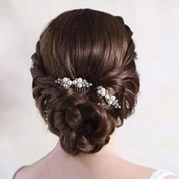 Asooll Pearl Hair Comb for Brides - Elegant Accessory