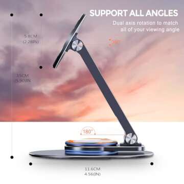 CreaDream Magnetic Phone Stand - Adjustable & Foldable