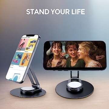 CreaDream Magnetic Phone Stand - Adjustable & Foldable