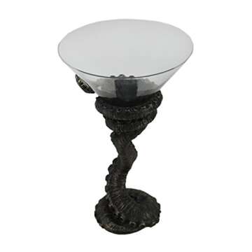 Bronze Finish Octopus Tentacle Martini Glass - Cocktail Perfection