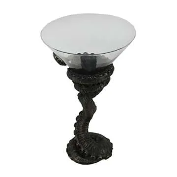 Bronze Finish Octopus Tentacle Martini Glass - Cocktail Perfection