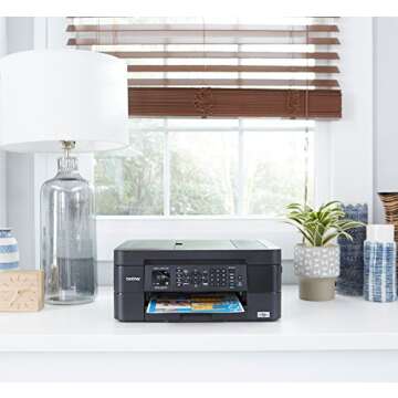 Brother Wireless All-in-One Inkjet Printer, MFC-J491DW, Multi-function Color Printer, Duplex Printing, Mobile Printing,Amazon Dash Replenishment Enabled, Black, 8.5 (MFCJ491DW)