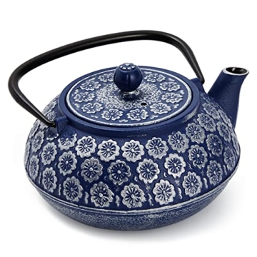 Elegant Japanese Cast Iron Teapot with Infuser, 34oz