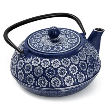 Elegant Japanese Cast Iron Teapot with Infuser, 34oz
