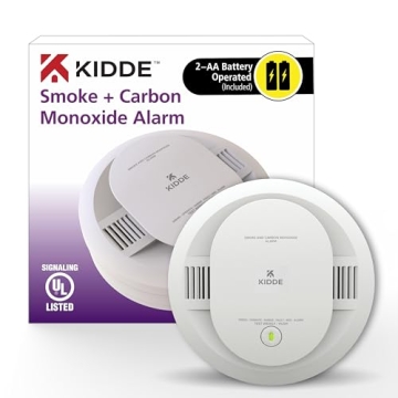 Kidde 2-in-1 Smoke & CO Detector with LED Alerts - Battery Powered Safety