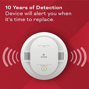 Kidde Smoke CO Detector LED Alerts Battery Powered Safety