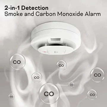 Kidde Smoke CO Detector LED Alerts Battery Powered Safety