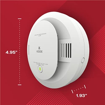 Kidde Smoke CO Detector LED Alerts Battery Powered Safety