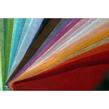 100 Sheets of 8.5x11 Mulberry Paper for Crafting, Handmade Art, and More