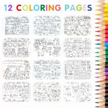 Toddlers Sticker & Coloring Book for Creative Play