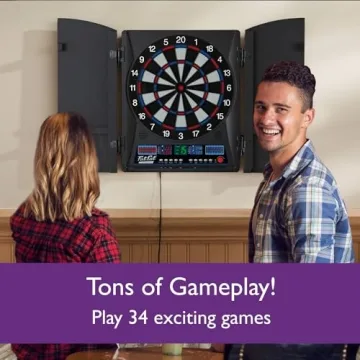 Fat Cat Electronx Electronic Dartboard with 35 Games