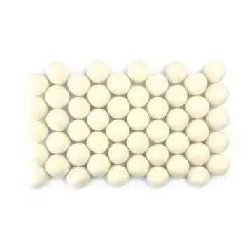 Natural White Felt Balls 50 Wool Pom Poms for Crafts
