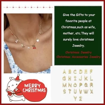 Gold Initial Charm Necklace for Women - Unique Jewelry