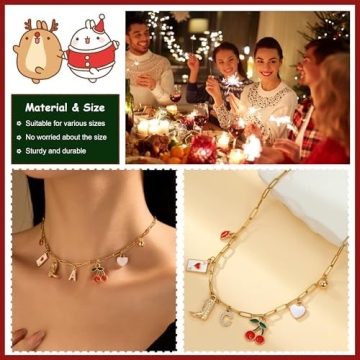 Gold Initial Charm Necklace for Women - Unique Jewelry