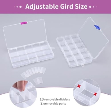 Opret 15 Girds Bead Organizer Set of 8, Compact Storage