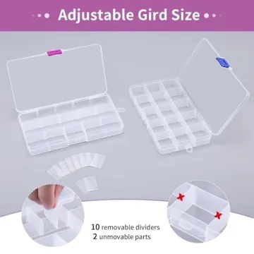 Opret 15 Girds Bead Organizer Set of 8, Compact Storage