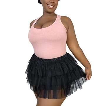 Littleforbig Tulle Ballerina Skirt for Dance & Parties