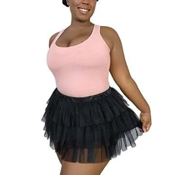 Littleforbig Tulle Ballerina Skirt for Dance & Parties