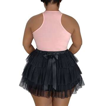 Littleforbig Tulle Ballerina Skirt for Dance & Parties