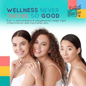 Simple Loose Leaf Blood Orange Herbal Tea - Caffeine-Free, Organic Loose Leaf Herbal Tea | Light & Earthy Citrus Flavor | All-Natural, Hand Packaged in USA, 4 oz