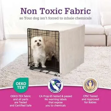 Pet Dreams Dog Crate Cover - Breathable Fabric Comfort